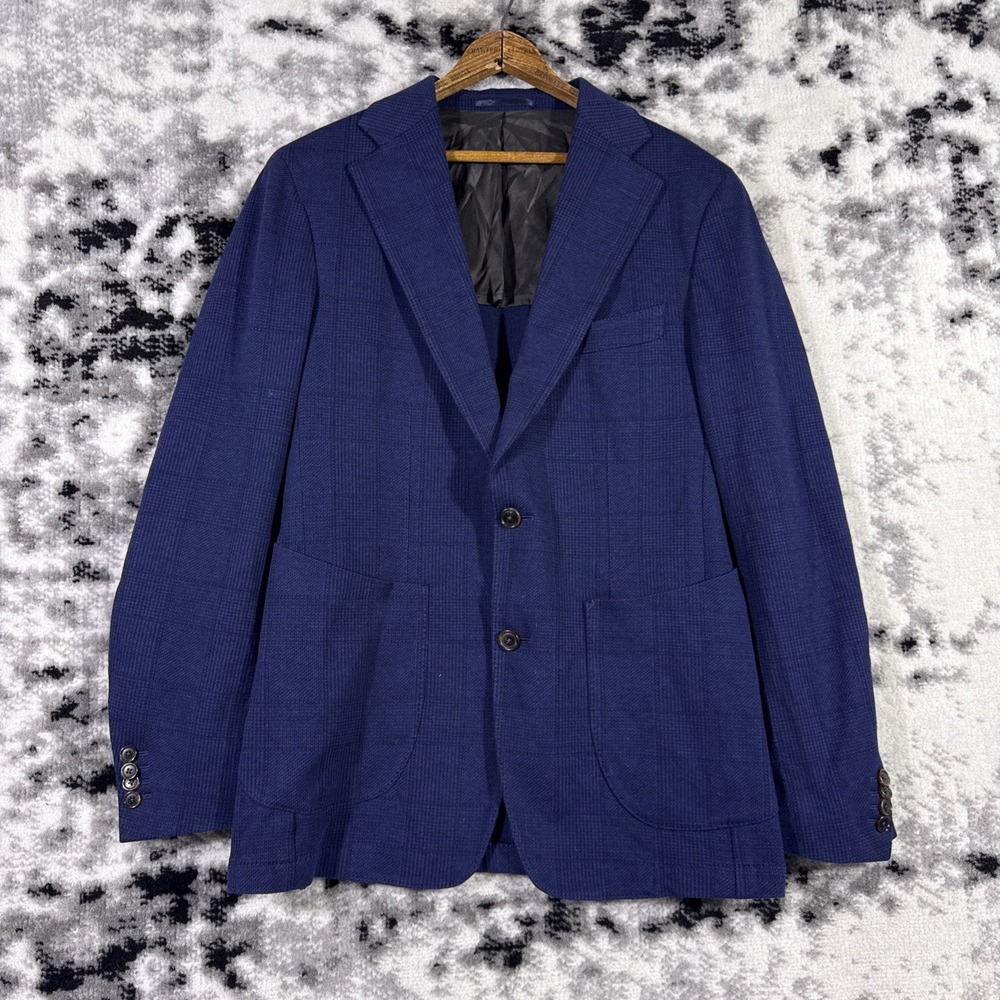 Rye 51 Blazer Mens Size 40 Navy Blue Two Button Career Wool‎ Loro Piana Office